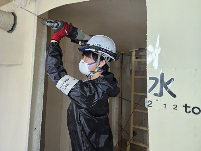 貯水槽解体工事